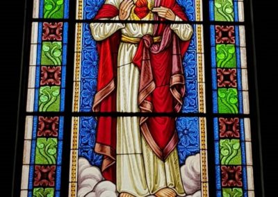 Vitral da Paróquia São Sebastião, de Tarumirim/MG - Projeto realizado pela Kingdom vitrais