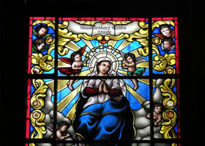 Nossa Senhora do Brasil, em São Paulo/SP - Projeto realizado pela Kingdom vitrais